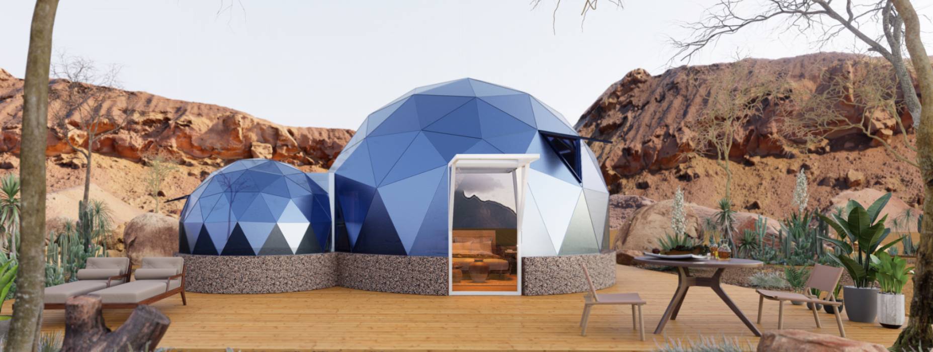 阜康市球形智能光伏玻璃星空房